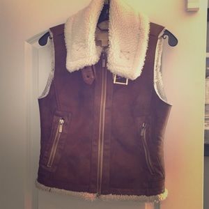 Michael Michael Kors shearling aviator best sz S